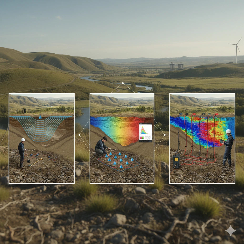 Comparativa de métodos: ¿Cuándo usar refracción sísmica, MASW o tomografía eléctrica?