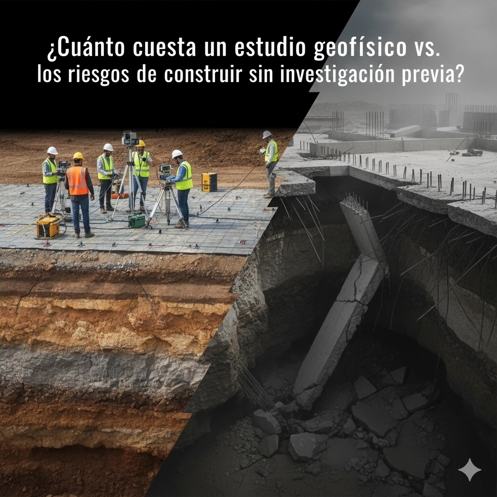 ¿Cuánto cuesta un estudio geofísico vs. los riesgos de construir sin investigación previa?