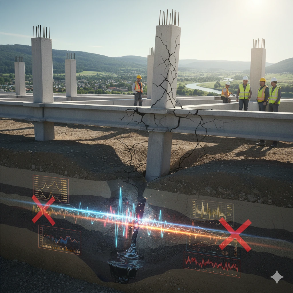 Error común: ¿Por qué fallan las cimentaciones al omitir el estudio sísmico del suelo?