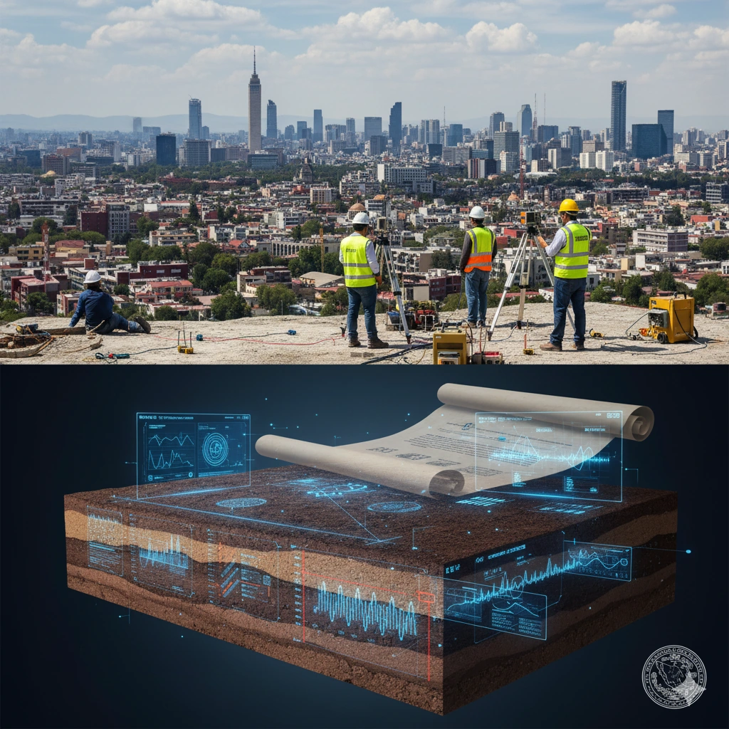 Estudios geofísicos en la CDMX: Normativa y requisitos para construcción en suelo blando