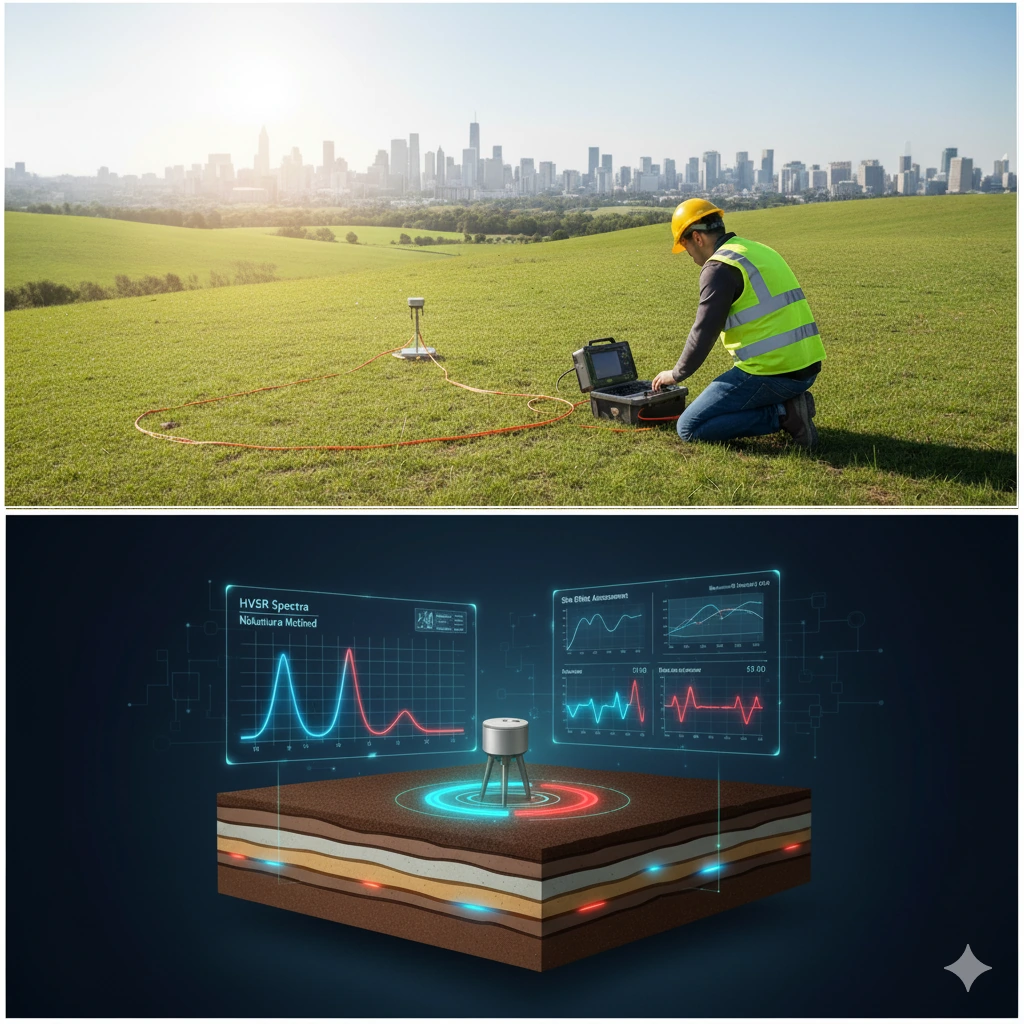 Guía completa del método HVSR (Nakamura): Cómo evaluar la respuesta sísmica de tu terreno