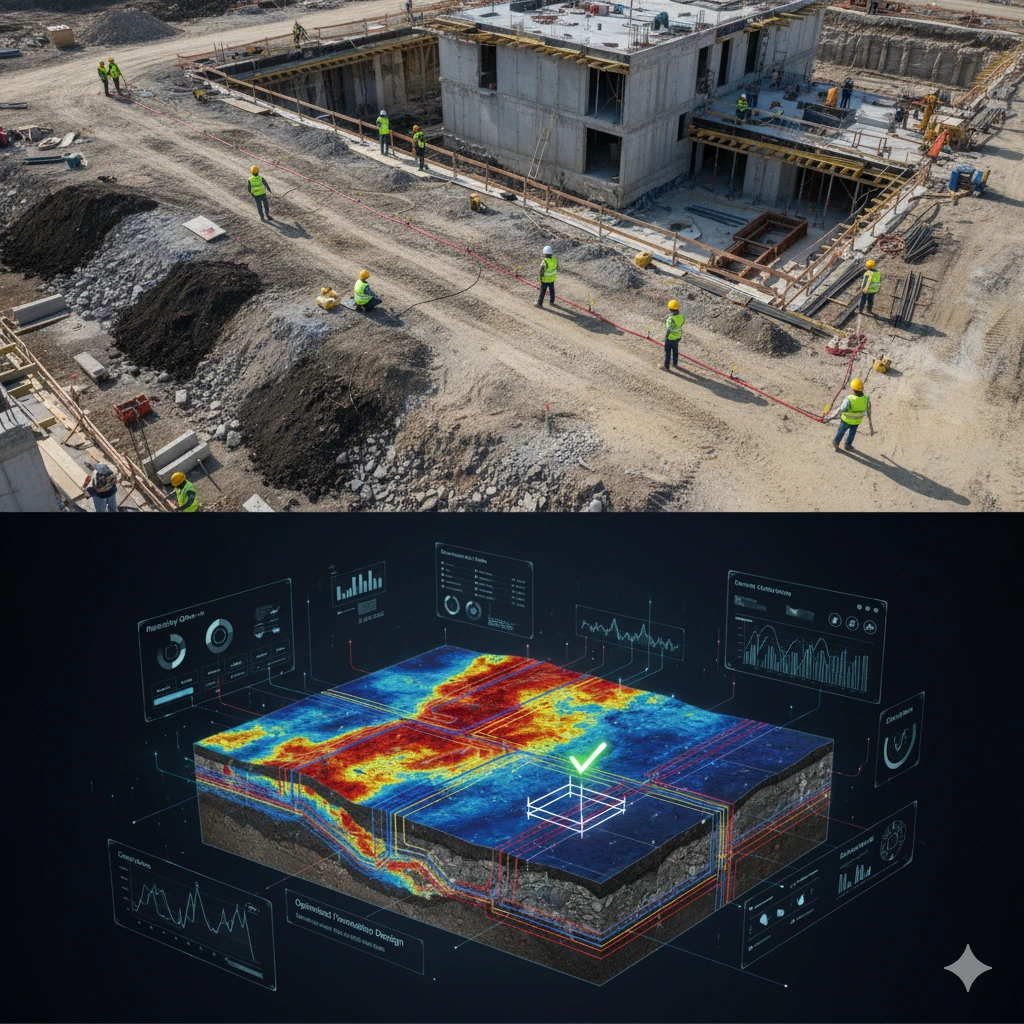 Optimización de cimentaciones mediante tomografía eléctrica en terreno heterogéneo