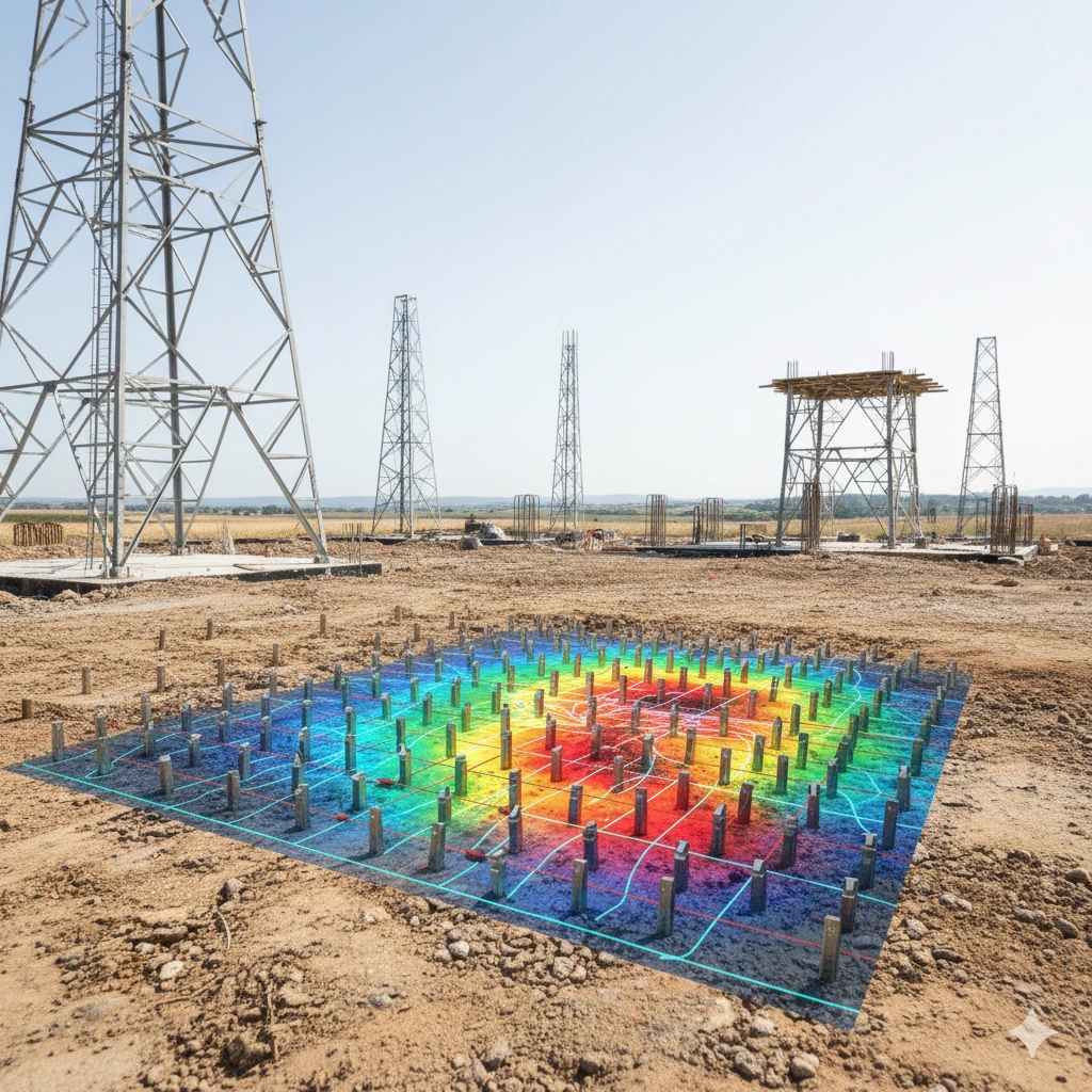 Torres de telecomunicaciones: Estudios geofísicos clave para cimentaciones de antenas 5G